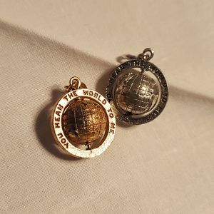 Vintage Monet spinning world charms